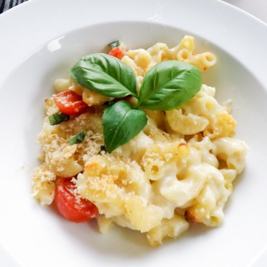 Caprese Three Cheese Macaroni