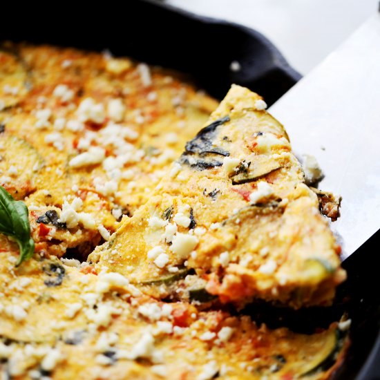 Tomato and Zucchini Frittata