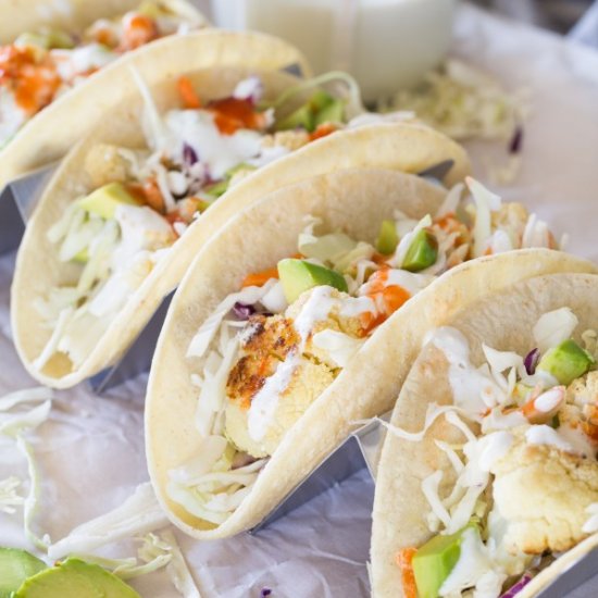 Cauliflower Vegetable Tacos