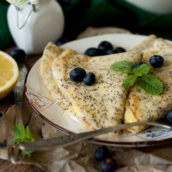 Lemon Poppyseed Pancakes