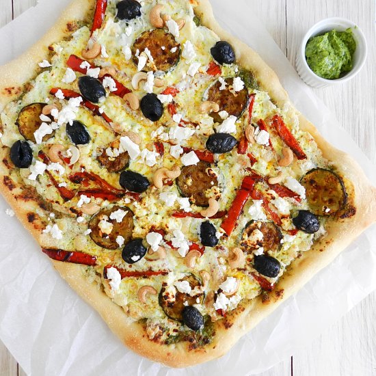 Pizza with Moroccan topping