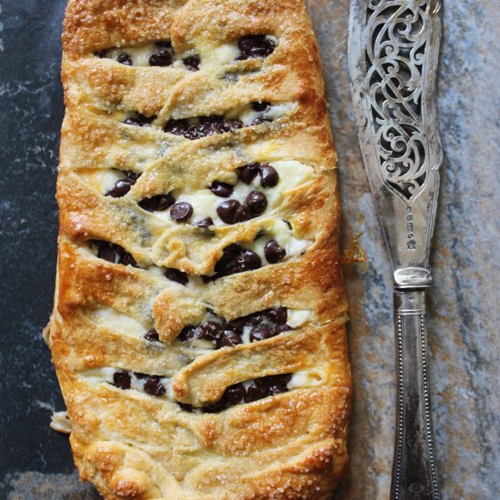 Chocolate Apricot Cheese Danish