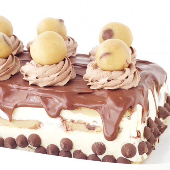 Cookie Dough Ice Cream Layer Cake