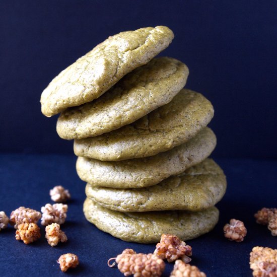 Green Tea Mango Protein Cookies