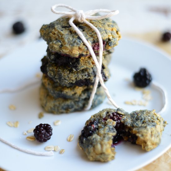 Blackberry Oat Breakfast Cookie