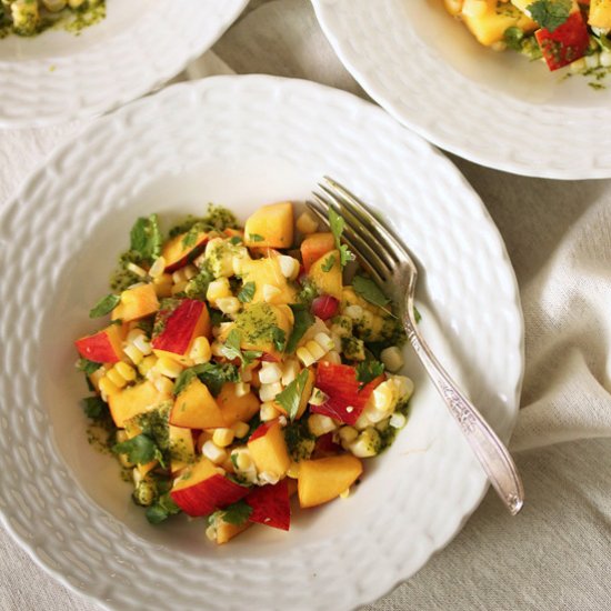 Nectarine & Corn Salad