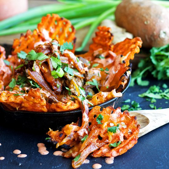 Caramelized Kimchi Fries