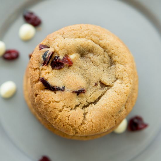 White Choc Cranberry Cookies