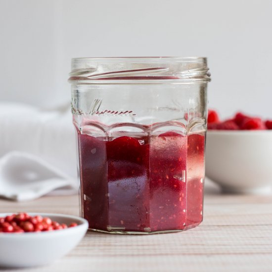 Raspberry Pink Peppercorn Coulis