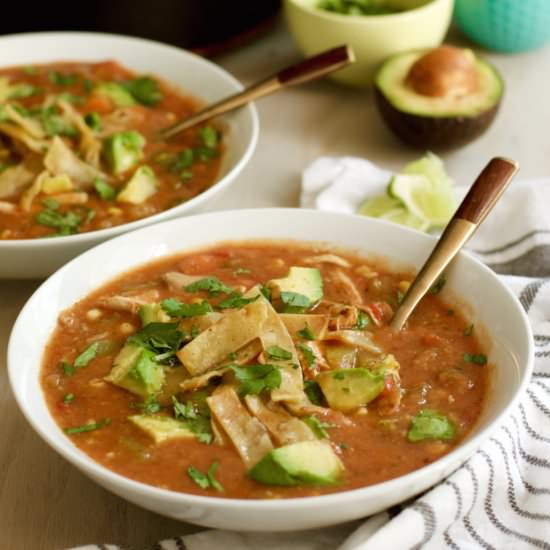 Chicken tortilla soup