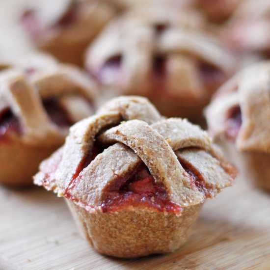 Vegan Strawberry Pie Mini Muffins