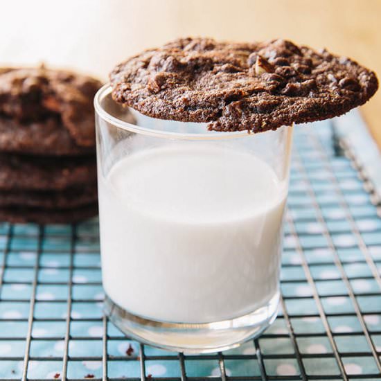 Double chocolate chip cookies