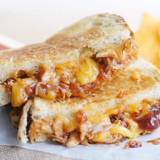 BBQ Chicken Grilled Cheese