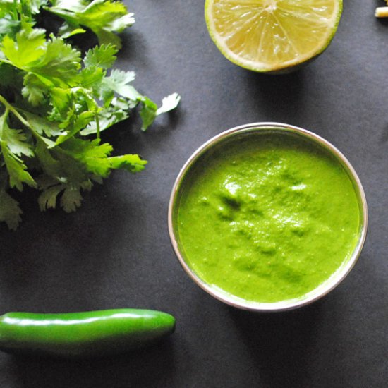 Coriander Chutney: Gujarati Style