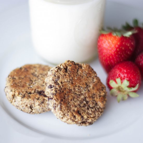 Almond Chia Seed Energy Cookies