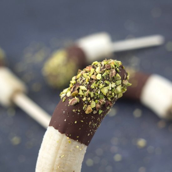 Healthy Banana Popsicles