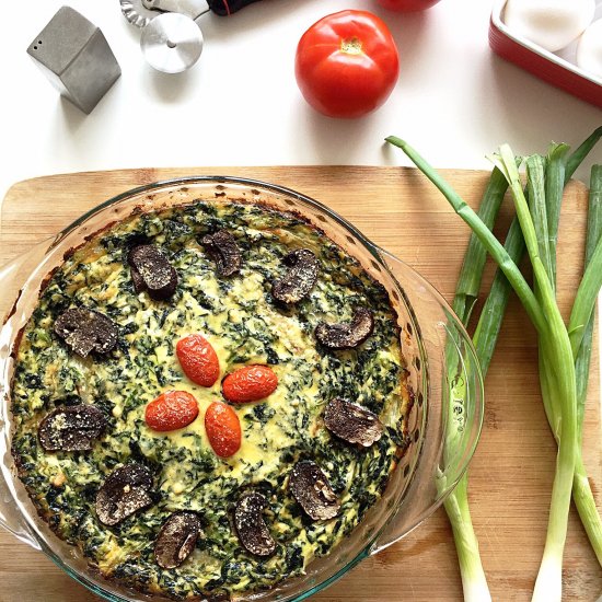 Ricotta and Spinach Quiche