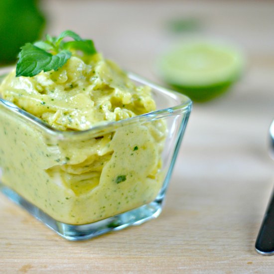 Mint & Lime Infused Mango Sorbet