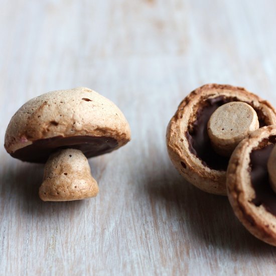 Chocolate Meringue Mushrooms