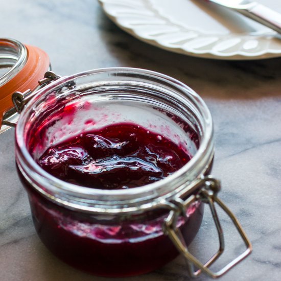 Cherry Plum Rum Preserves