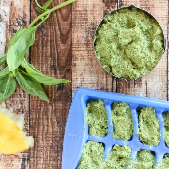 Oil Free Lemon Basil Pesto