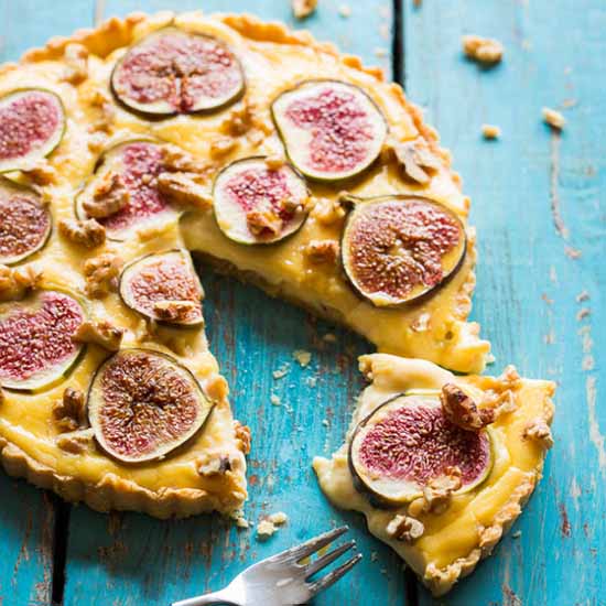 Custard Tart with Figs