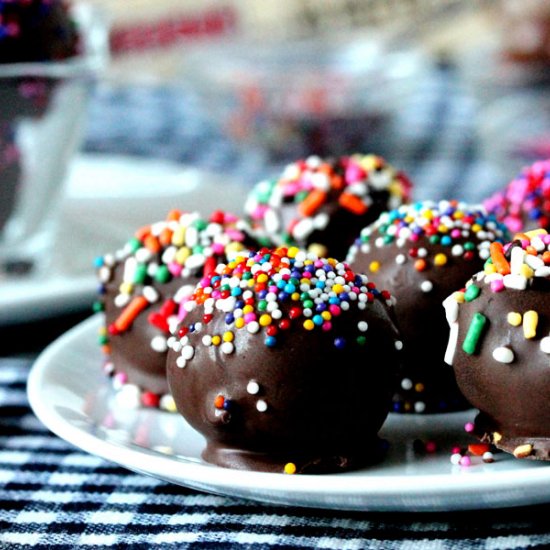 Malted Milk Cookie Dough Truffles