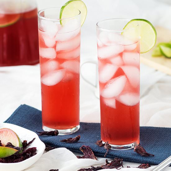 Hibiscus Lime Cooler