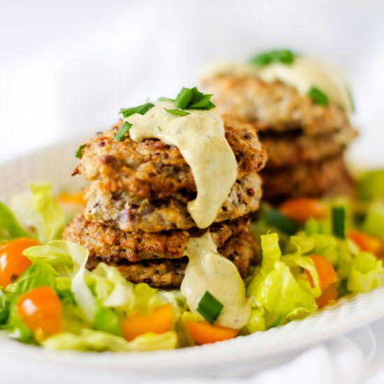 Cauliflower Quinoa Fritters