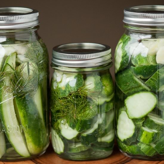 Easy Refrigerator Dill Pickles