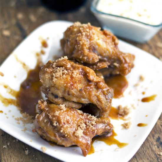 Brown Sugar Molasses Chicken Wings