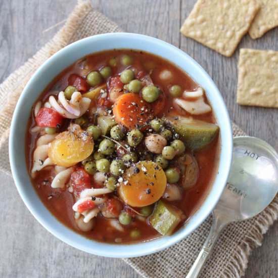 Vegetable Chickpea Soup.