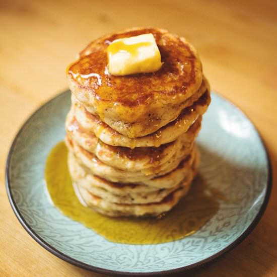 Eggless Buttermilk Pancakes