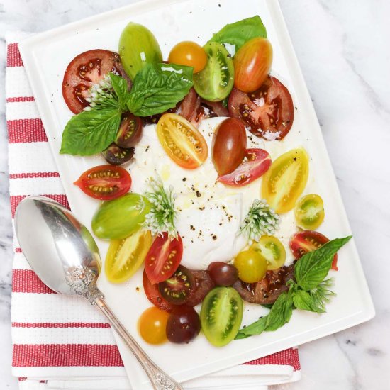 Heirloom Tomato and Burrata Salad