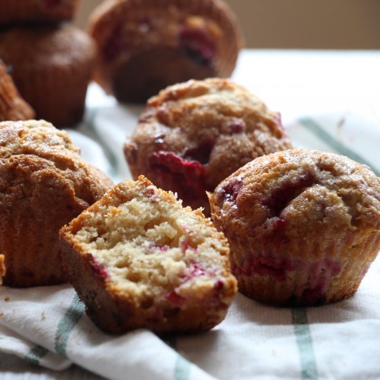 White Chocolate & Raspberry Muffins