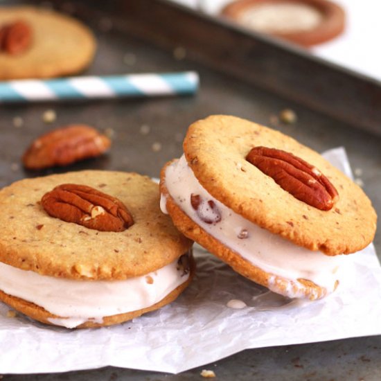 Mini Ice Cream Cookie Sandwiches