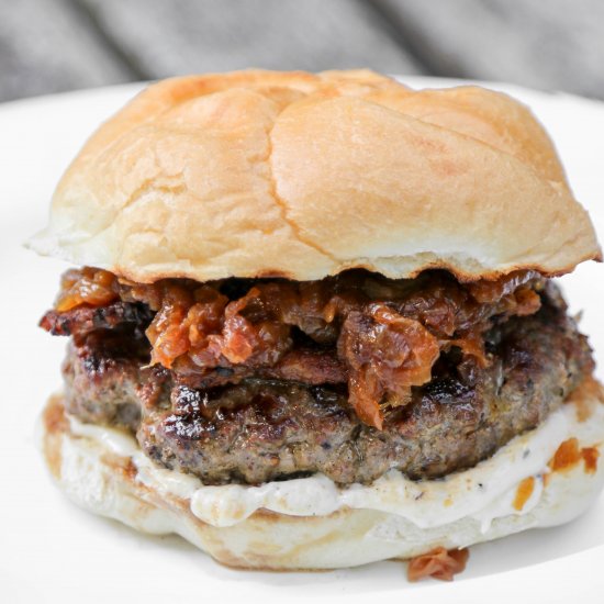 Bacon Bison Burgers