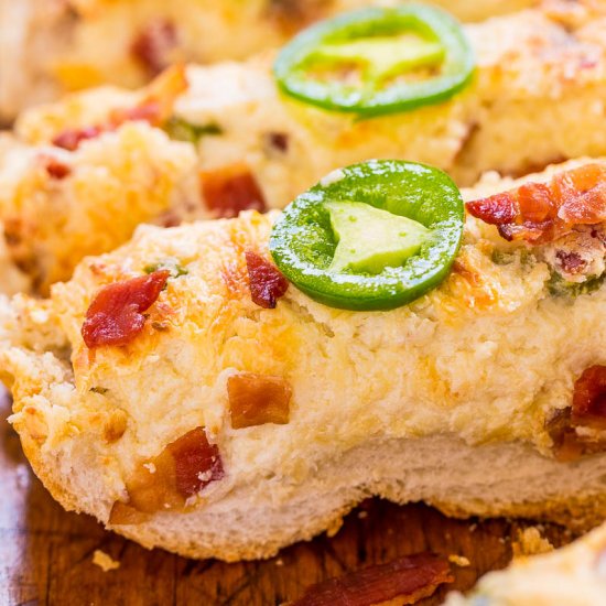 Easy Jalapeno Bacon Cheese Bread