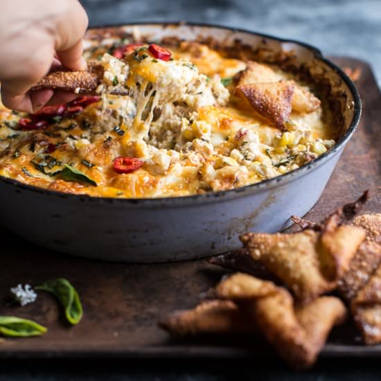 Caramelized Corn and Pineapple Dip