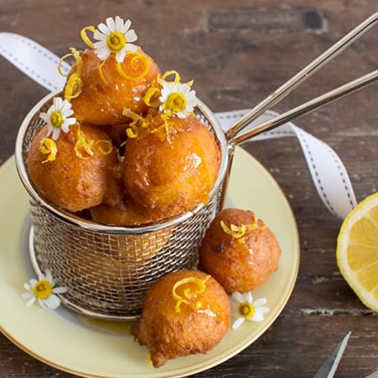 Lemon Ricotta Doughnuts