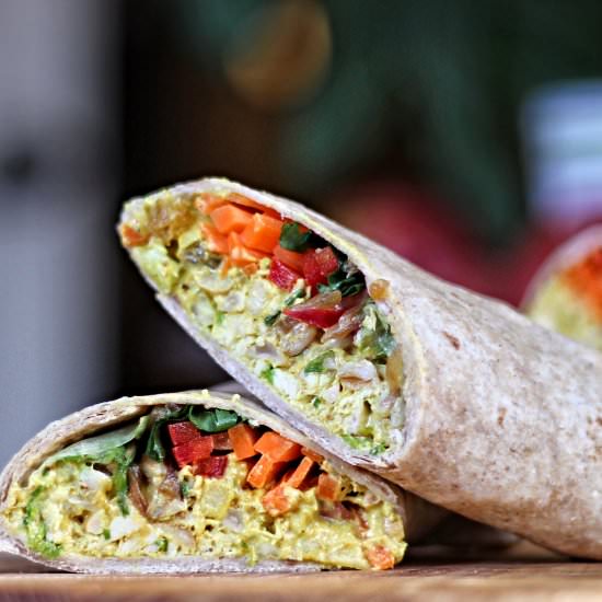 Curried Chicken Salad Wraps