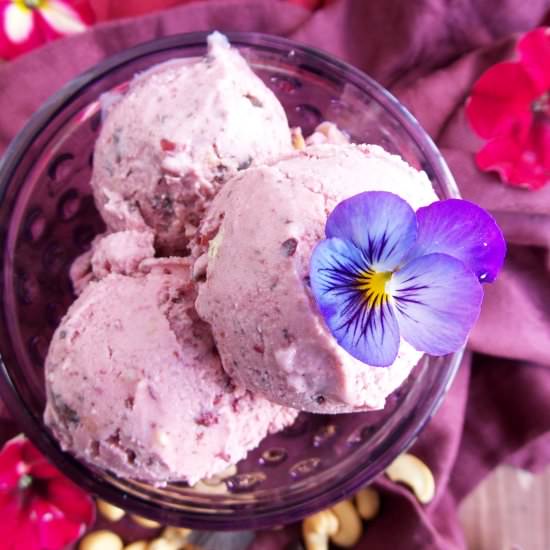 Chocolate Cherry Yogurt Ice Cream