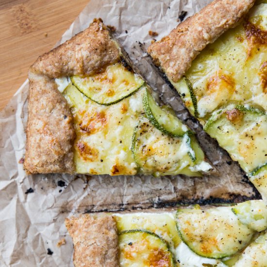 Zucchini & Heirloom Tomato Galette