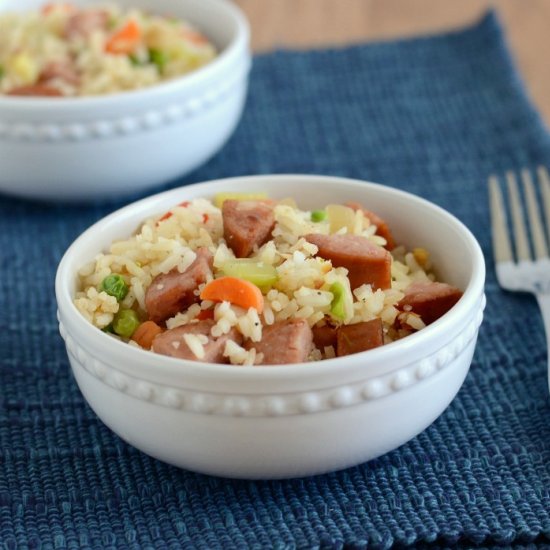 Smoked Sausage and Fried Rice