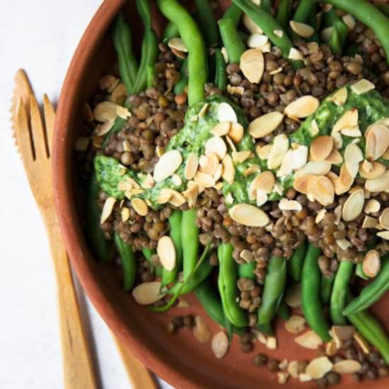 Creamy Green Beans & Lentils