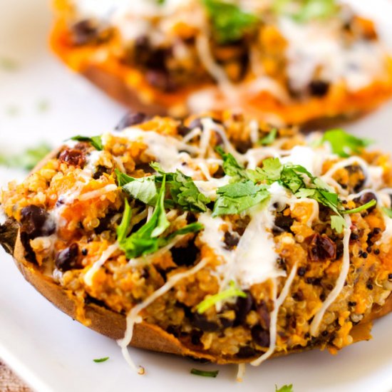 Chipotle Quinoa Sweet Potatoes