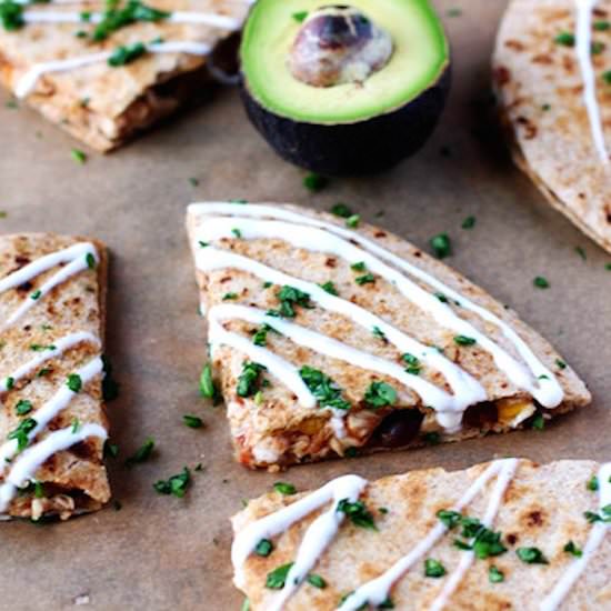 Chipotle Chicken Quesadillas