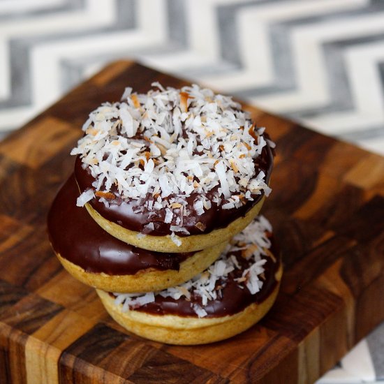 Coconut-Covered Brown Butter Donuts