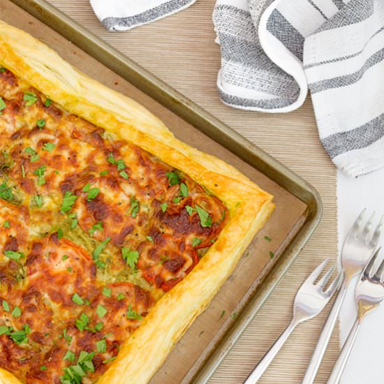 Easy Cheesy Tomato Tart