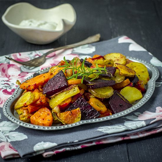 Baked Veggies with Garlic